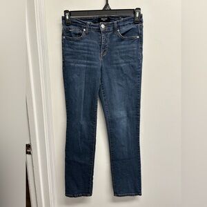 Nine West Dark Blue Curvy Straight Leg Jeans
